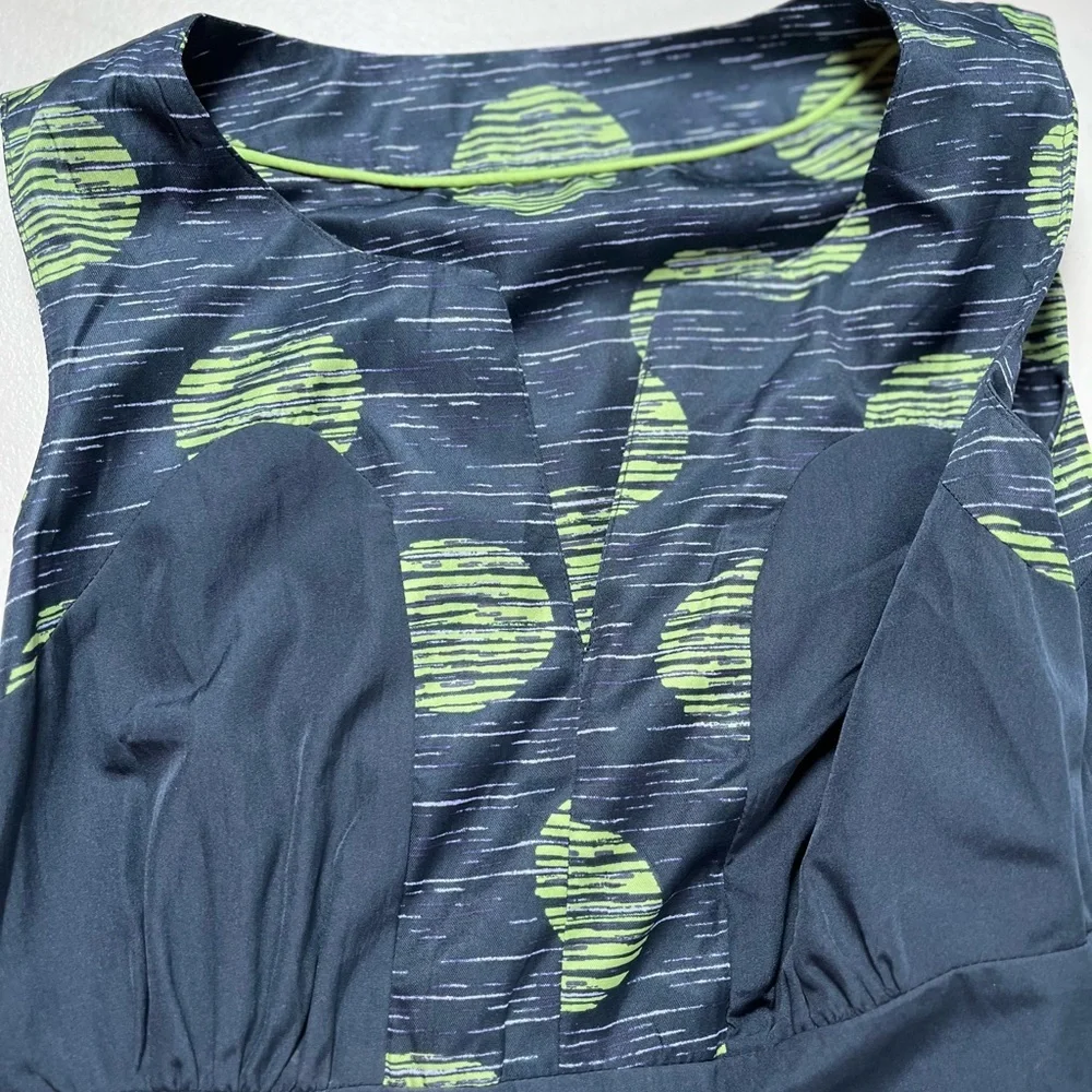 Banana Republic navy and green dress size 0 - Picture 9 of 13